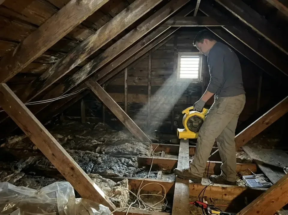attic-water-damage-drying-proc-007 — frequently asked questions, Emergency Water Extraction & 24/7 Flood Response in Panther…